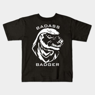 Badass Honey Badger T Shirt Kids T-Shirt